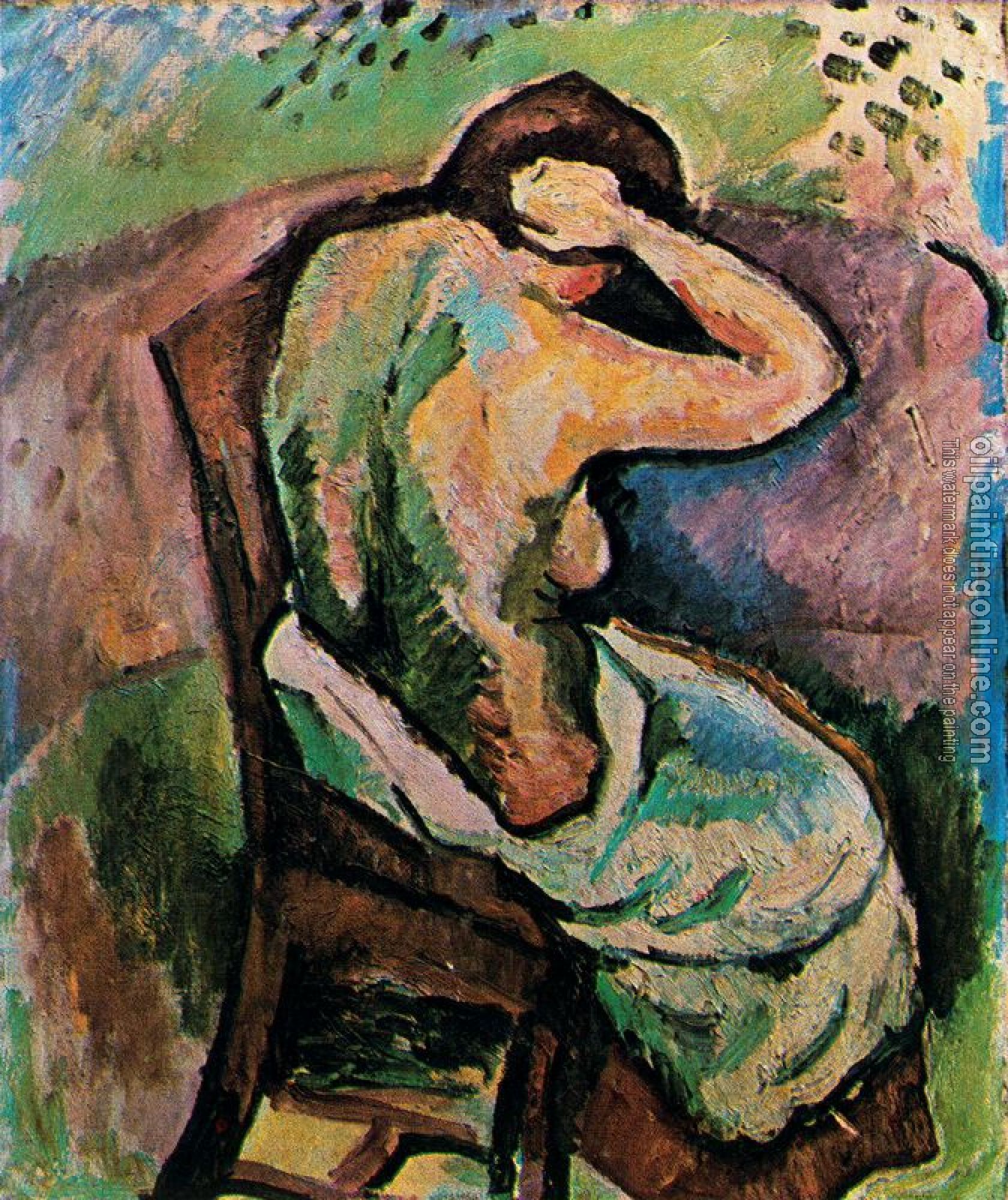 Georges Braque - Desnudo sentado visto dees paldas
